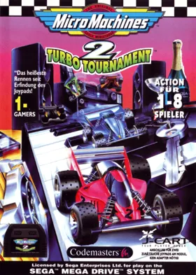 Micro Machines 2 - Turbo Tournament (Europe) (J-Cart) (Alt 1) box cover front